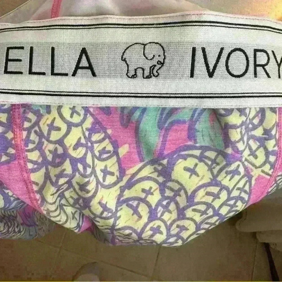 ❤️Rare❤️ Ivory Ella Leggings in Pink with Pineapples 🍍 Print - Picture 3 of 4